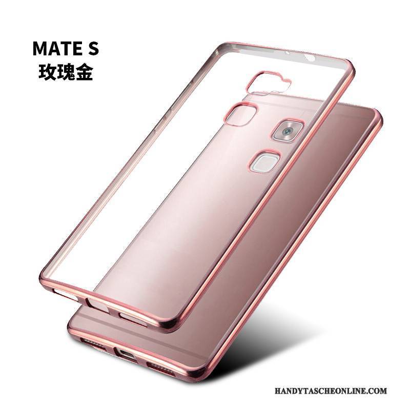 Hülle Huawei Mate S Taschen Anti-sturz Gold, Case Huawei Mate S Weiche Handyhüllen