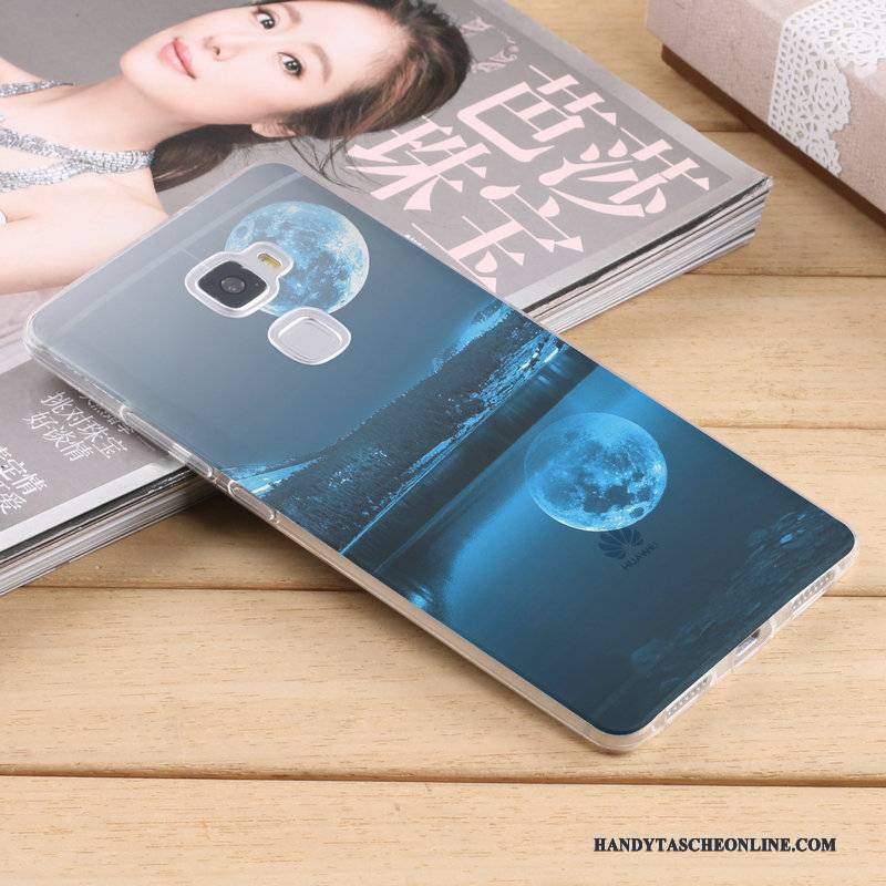 Hülle Huawei Mate S Weiche Blau Anti-sturz, Case Huawei Mate S Schutz Trend Schlank