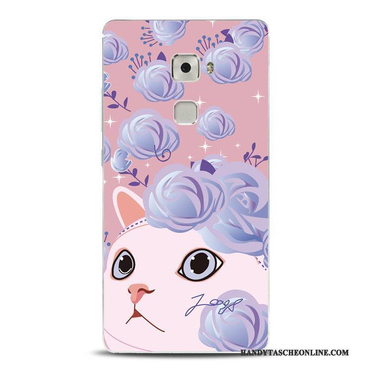 Hülle Huawei Mate S Weiche Blumen Jugend, Case Huawei Mate S Halterung Katzen Handyhüllen