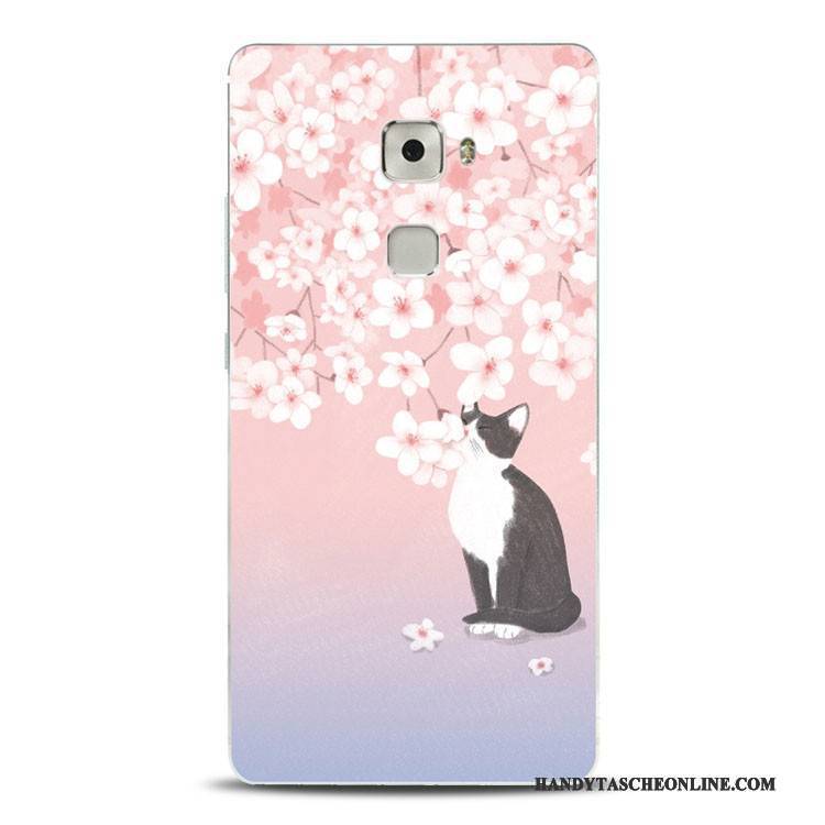 Hülle Huawei Mate S Weiche Blumen Jugend, Case Huawei Mate S Halterung Katzen Handyhüllen