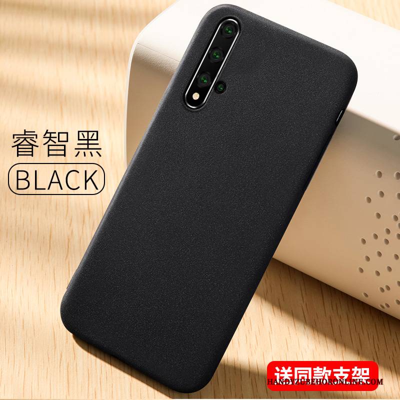 Hülle Huawei Nova 5t Schutz Schlank Nubuck, Case Huawei Nova 5t Silikon Persönlichkeit Blau