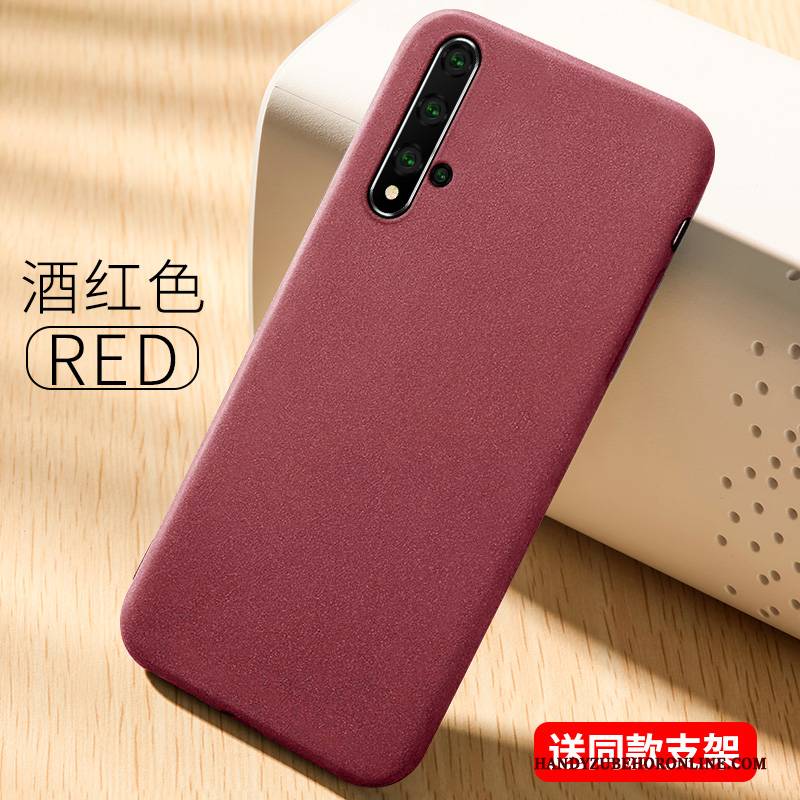 Hülle Huawei Nova 5t Schutz Schlank Nubuck, Case Huawei Nova 5t Silikon Persönlichkeit Blau