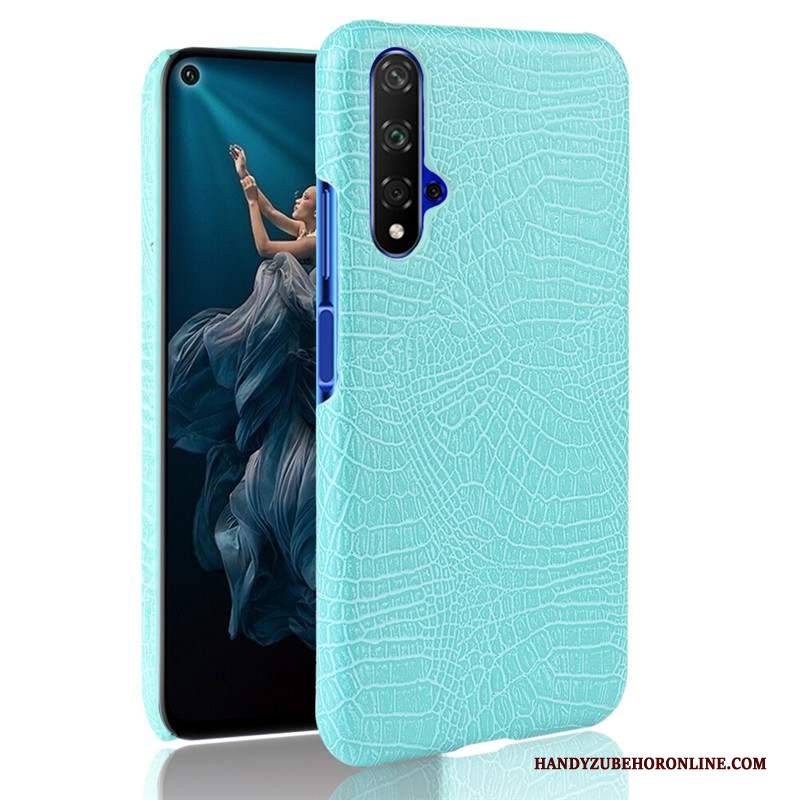 Hülle Huawei Nova 5t Schwer Handyhüllen, Case Huawei Nova 5t Nubuck Blau