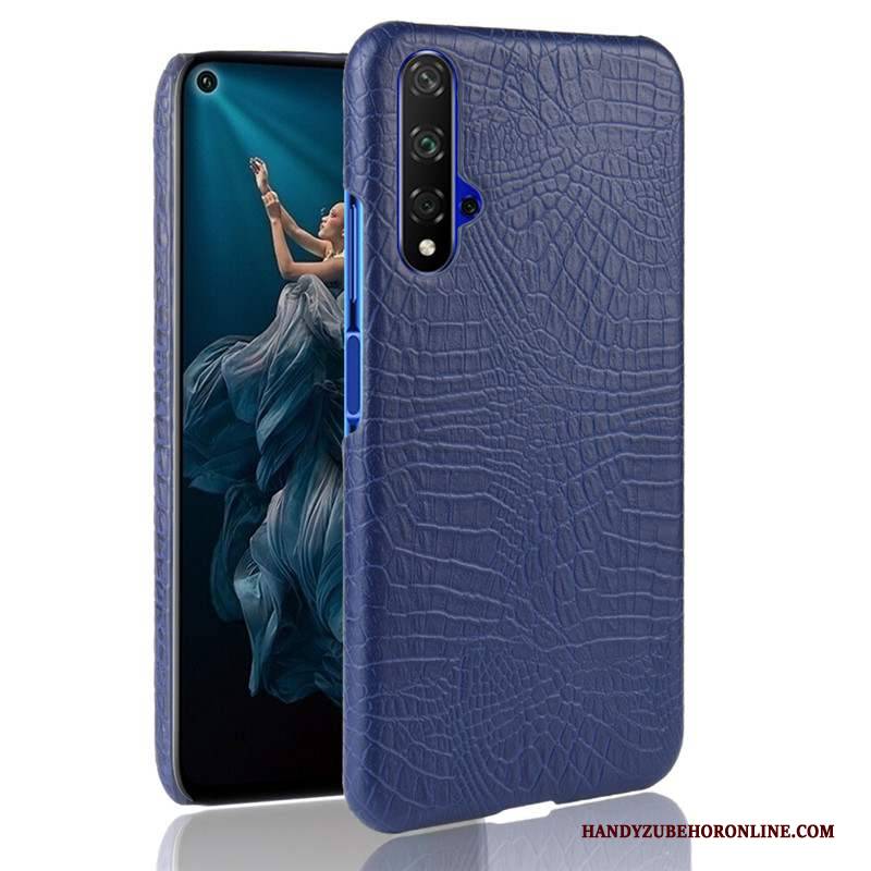 Hülle Huawei Nova 5t Schwer Handyhüllen, Case Huawei Nova 5t Nubuck Blau