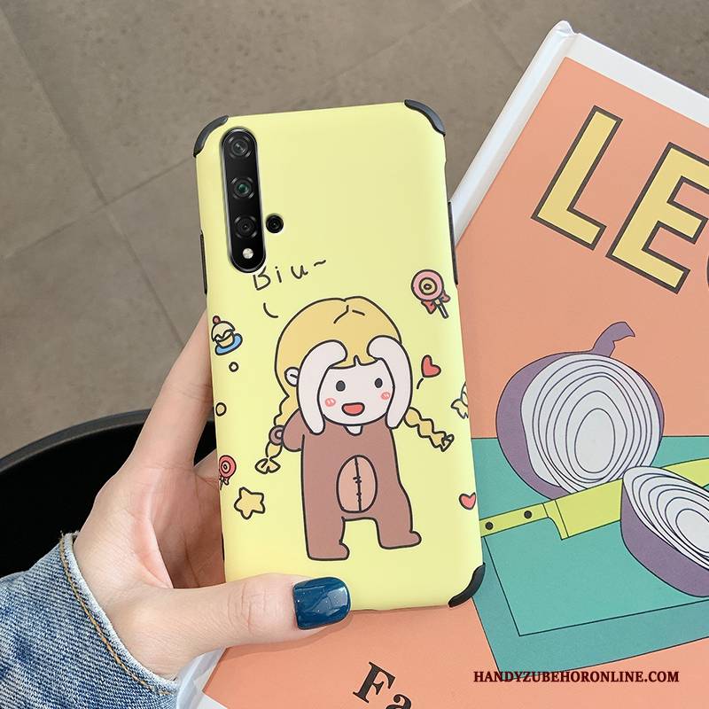 Hülle Huawei Nova 5t Silikon Anti-sturz Liebhaber, Case Huawei Nova 5t Weiche Nubuck Ratte