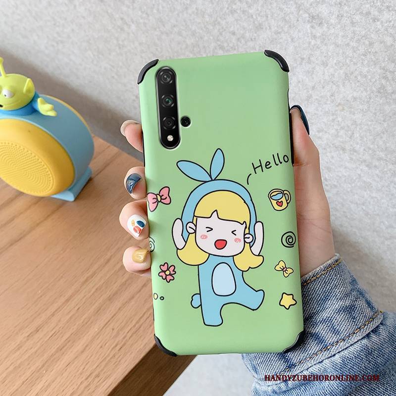 Hülle Huawei Nova 5t Silikon Anti-sturz Liebhaber, Case Huawei Nova 5t Weiche Nubuck Ratte