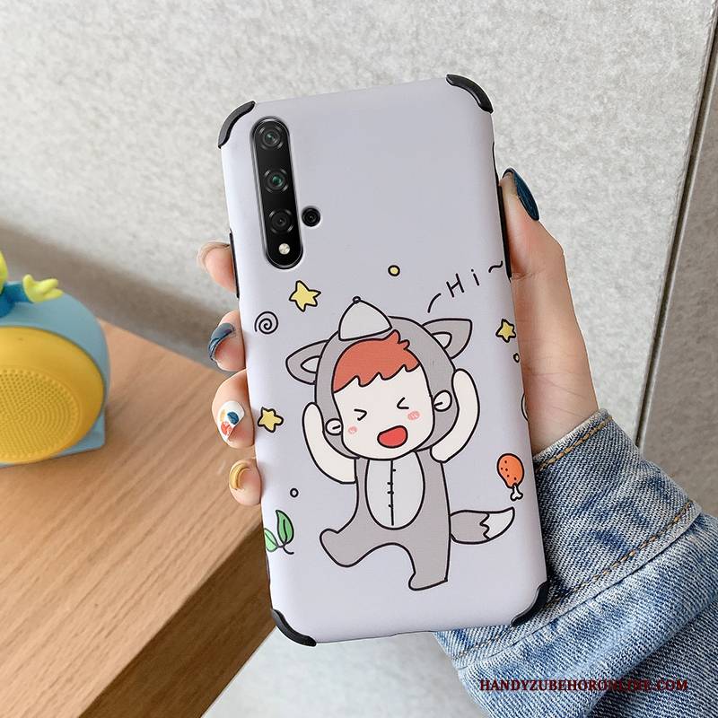 Hülle Huawei Nova 5t Silikon Anti-sturz Liebhaber, Case Huawei Nova 5t Weiche Nubuck Ratte