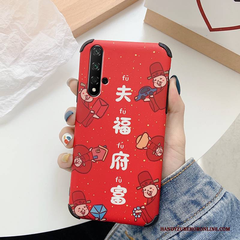 Hülle Huawei Nova 5t Silikon Anti-sturz Liebhaber, Case Huawei Nova 5t Weiche Nubuck Ratte