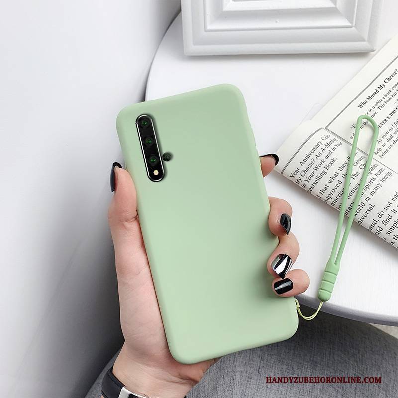 Hülle Huawei Nova 5t Silikon Einfach Einfarbig, Case Huawei Nova 5t Kreativ Persönlichkeit Rot