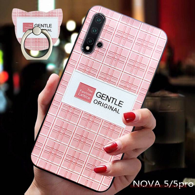 Hülle Huawei Nova 5t Silikon Liebhaber Trend, Case Huawei Nova 5t Weiche Handyhüllen Schwarz