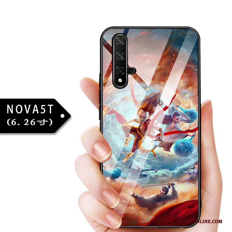 Hülle Huawei Nova 5t Taschen Anti-sturz Glas, Case Huawei Nova 5t Schutz Angepasst Dünne