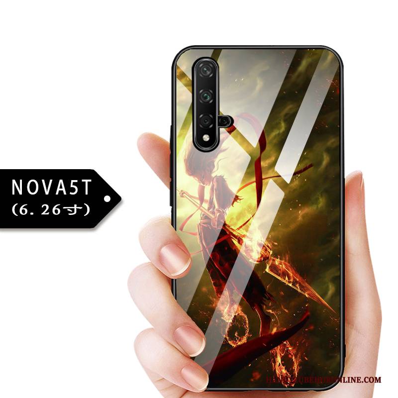 Hülle Huawei Nova 5t Taschen Anti-sturz Glas, Case Huawei Nova 5t Schutz Angepasst Dünne