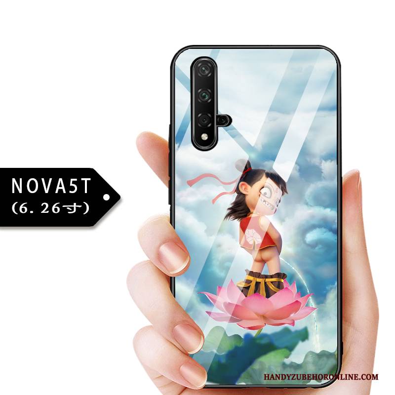 Hülle Huawei Nova 5t Taschen Anti-sturz Glas, Case Huawei Nova 5t Schutz Angepasst Dünne