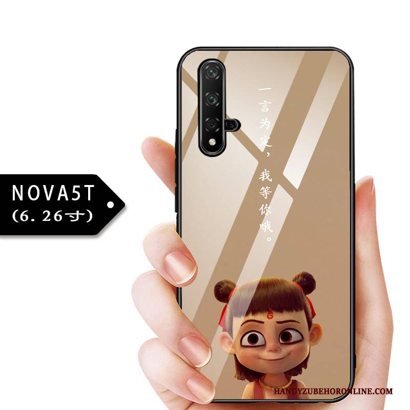 Hülle Huawei Nova 5t Taschen Anti-sturz Glas, Case Huawei Nova 5t Schutz Angepasst Dünne