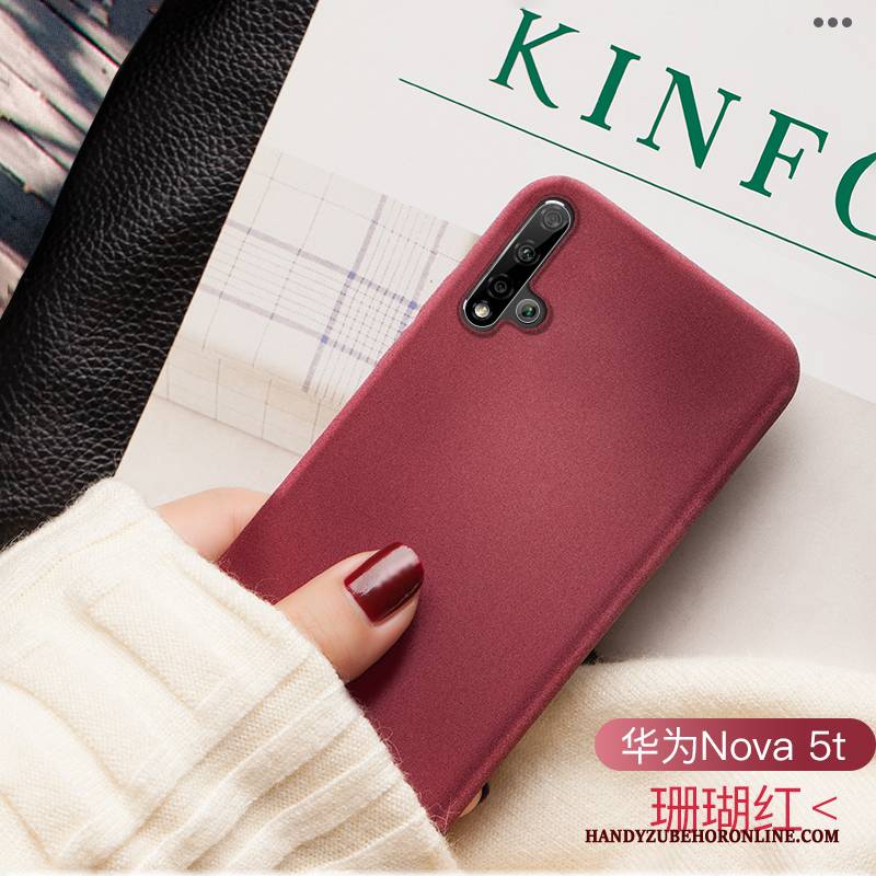 Hülle Huawei Nova 5t Taschen Anti-sturz Schwer, Case Huawei Nova 5t Schutz Nubuck Handyhüllen