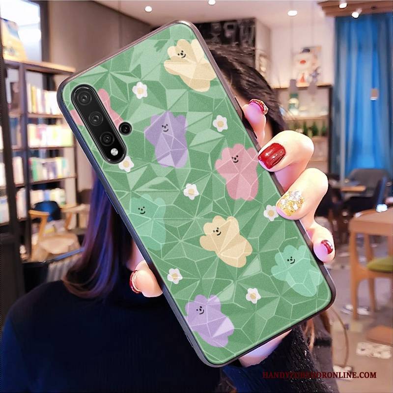 Hülle Huawei Nova 5t Taschen Handyhüllen Rosa, Case Huawei Nova 5t Netto Rot Muster