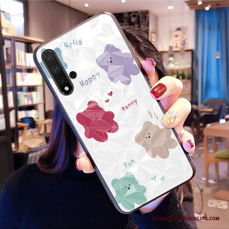 Hülle Huawei Nova 5t Taschen Handyhüllen Rosa, Case Huawei Nova 5t Netto Rot Muster