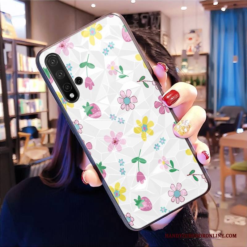 Hülle Huawei Nova 5t Taschen Handyhüllen Rosa, Case Huawei Nova 5t Netto Rot Muster