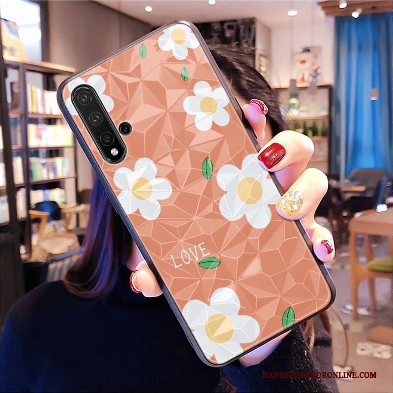 Hülle Huawei Nova 5t Taschen Handyhüllen Rosa, Case Huawei Nova 5t Netto Rot Muster