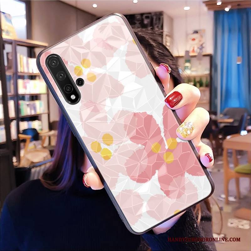 Hülle Huawei Nova 5t Taschen Handyhüllen Rosa, Case Huawei Nova 5t Netto Rot Muster