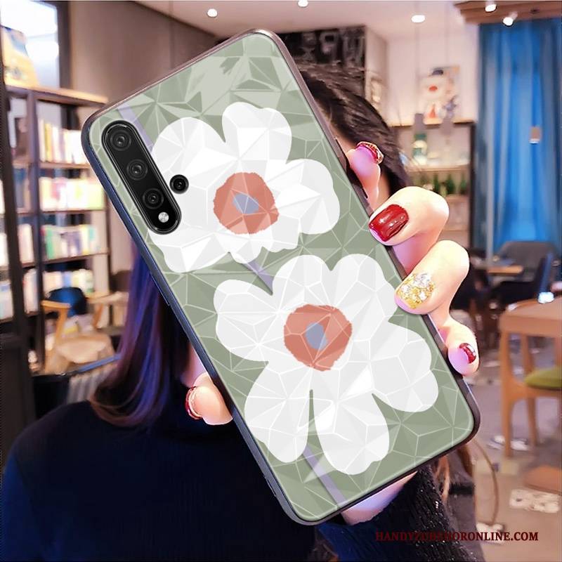 Hülle Huawei Nova 5t Taschen Handyhüllen Rosa, Case Huawei Nova 5t Netto Rot Muster