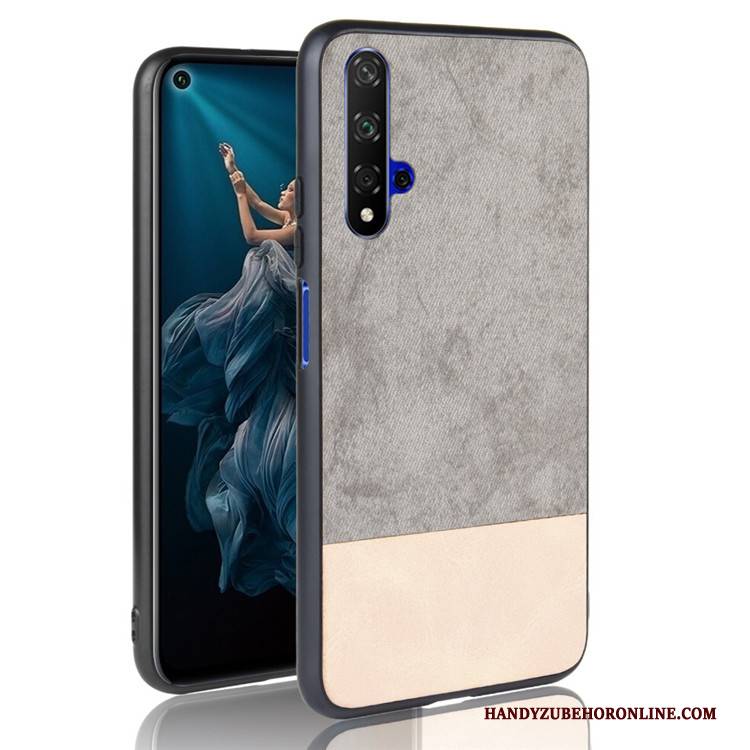 Hülle Huawei Nova 5t Taschen Trend Handyhüllen, Case Huawei Nova 5t Schutz Mischfarben Schwarz