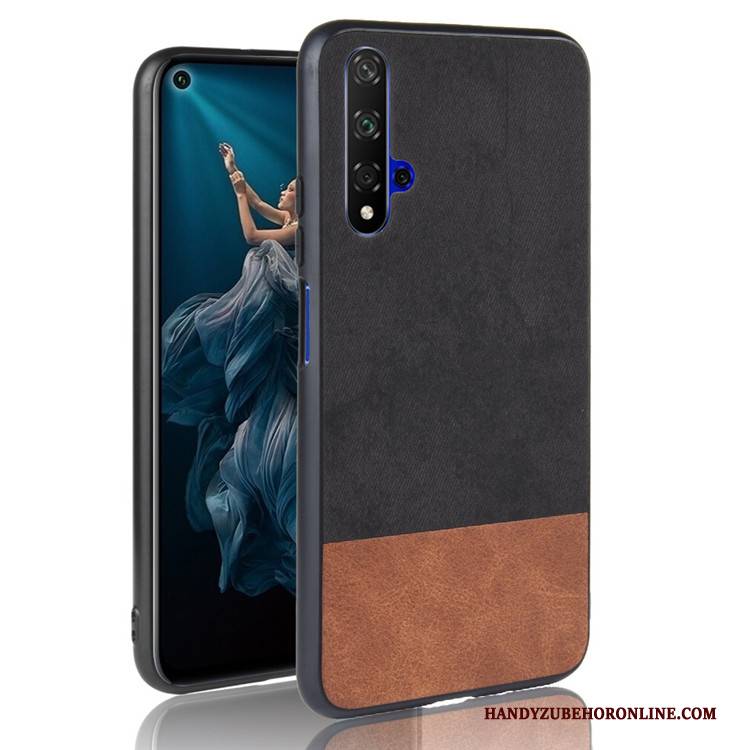 Hülle Huawei Nova 5t Taschen Trend Handyhüllen, Case Huawei Nova 5t Schutz Mischfarben Schwarz