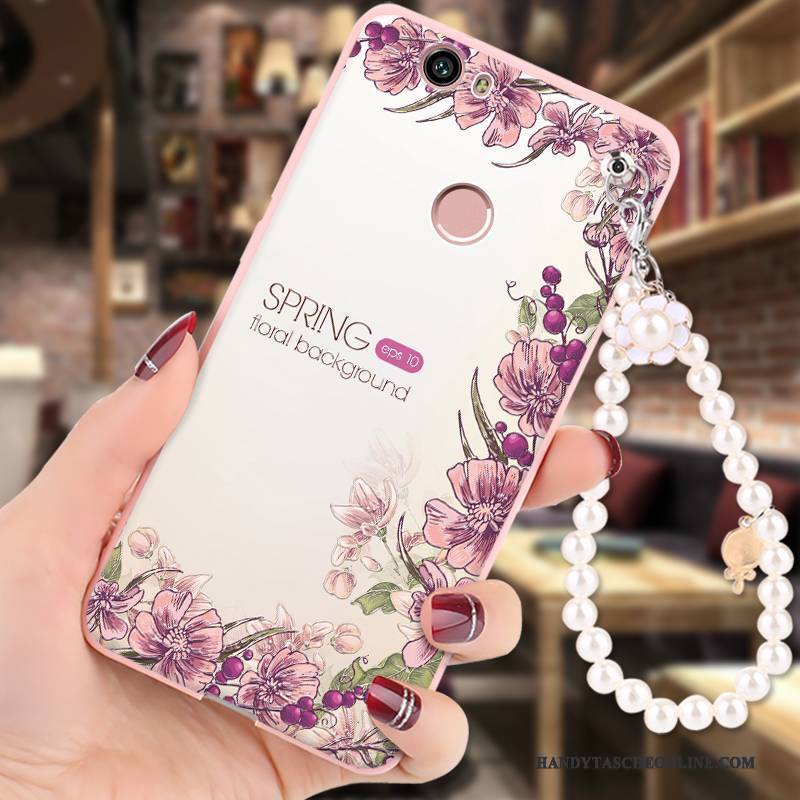 Hülle Huawei Nova Gemalt Hängende Verzierungen Anti-sturz, Case Huawei Nova Weiche Handyhüllen Rosa