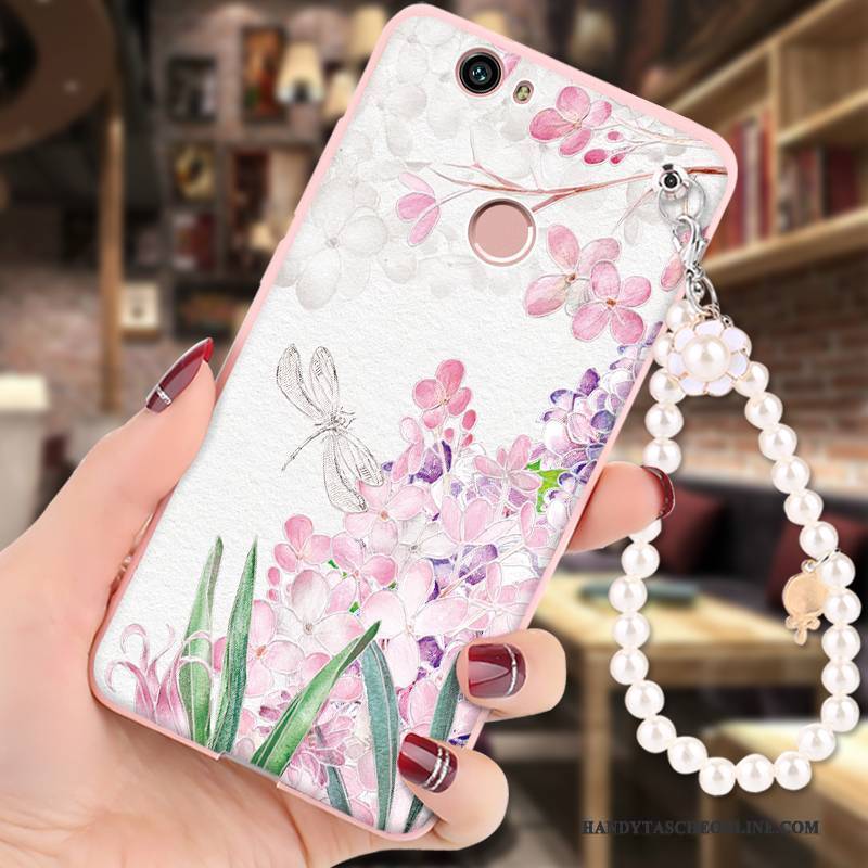 Hülle Huawei Nova Gemalt Hängende Verzierungen Anti-sturz, Case Huawei Nova Weiche Handyhüllen Rosa