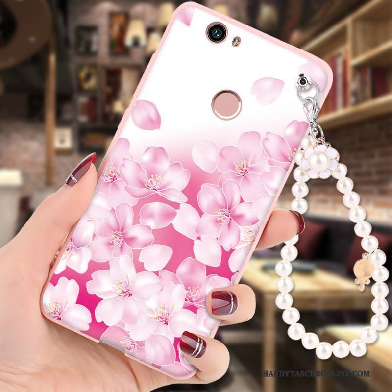 Hülle Huawei Nova Gemalt Hängende Verzierungen Anti-sturz, Case Huawei Nova Weiche Handyhüllen Rosa