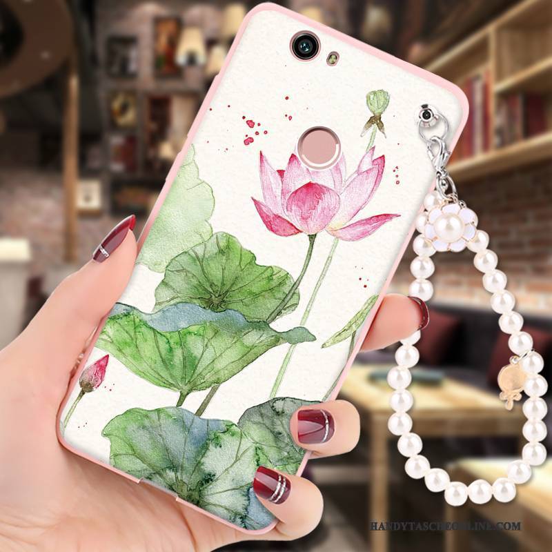 Hülle Huawei Nova Gemalt Hängende Verzierungen Anti-sturz, Case Huawei Nova Weiche Handyhüllen Rosa