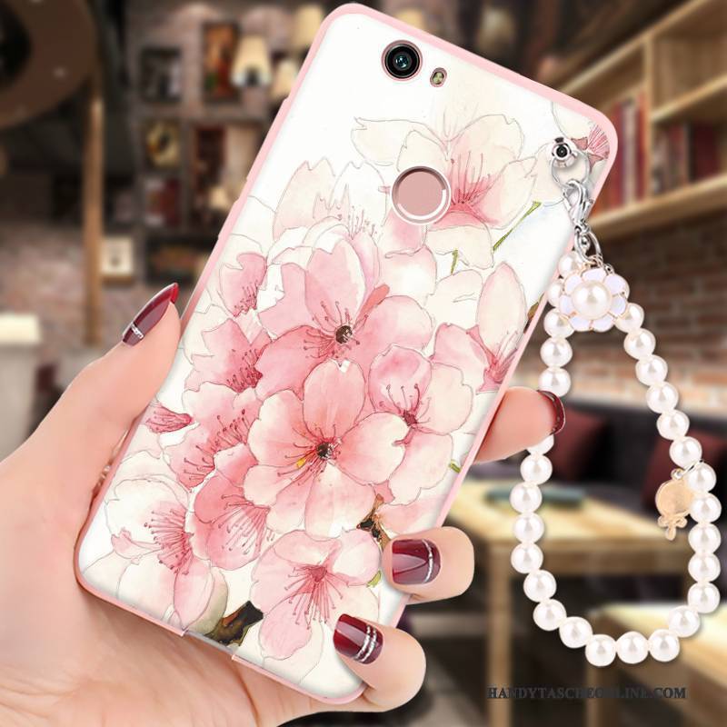 Hülle Huawei Nova Gemalt Hängende Verzierungen Anti-sturz, Case Huawei Nova Weiche Handyhüllen Rosa