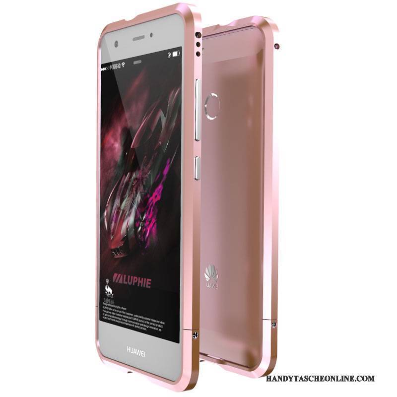 Hülle Huawei Nova Metall Rosa Anti-sturz, Case Huawei Nova Schutz Handyhüllen Grenze