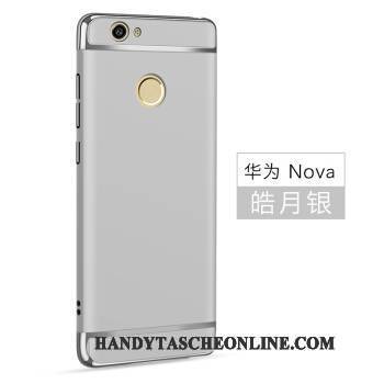 Hülle Huawei Nova Schutz Handyhüllen Dunkelblau, Case Huawei Nova Grün Pu