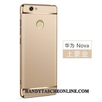 Hülle Huawei Nova Schutz Handyhüllen Dunkelblau, Case Huawei Nova Grün Pu