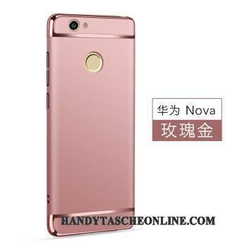 Hülle Huawei Nova Schutz Handyhüllen Dunkelblau, Case Huawei Nova Grün Pu