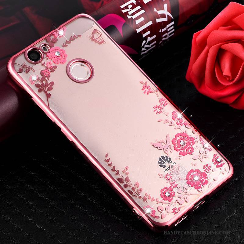 Hülle Huawei Nova Schutz Hängende Verzierungen Rosa, Case Huawei Nova Taschen Anti-sturz Handyhüllen