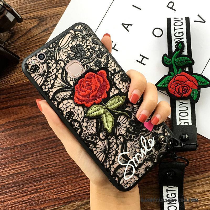 Hülle Huawei Nova Schutz Trend Blumen, Case Huawei Nova Handyhüllen Weiß