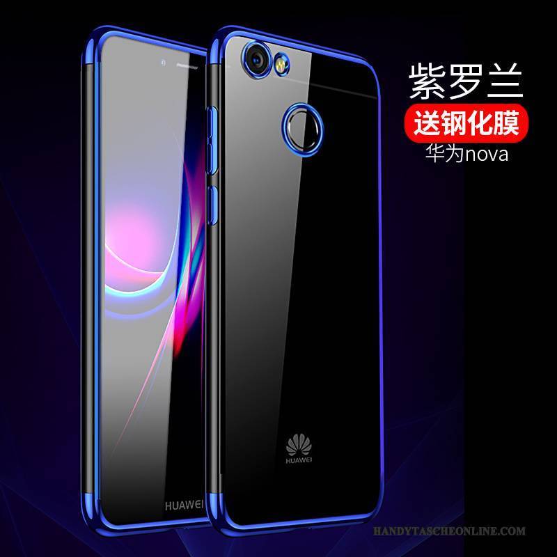 Hülle Huawei Nova Silikon Blau Persönlichkeit, Case Huawei Nova Kreativ Handyhüllen Trend