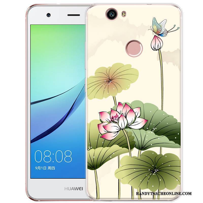 Hülle Huawei Nova Silikon Grün Lichtfarbe, Case Huawei Nova Gemalt Handyhüllen