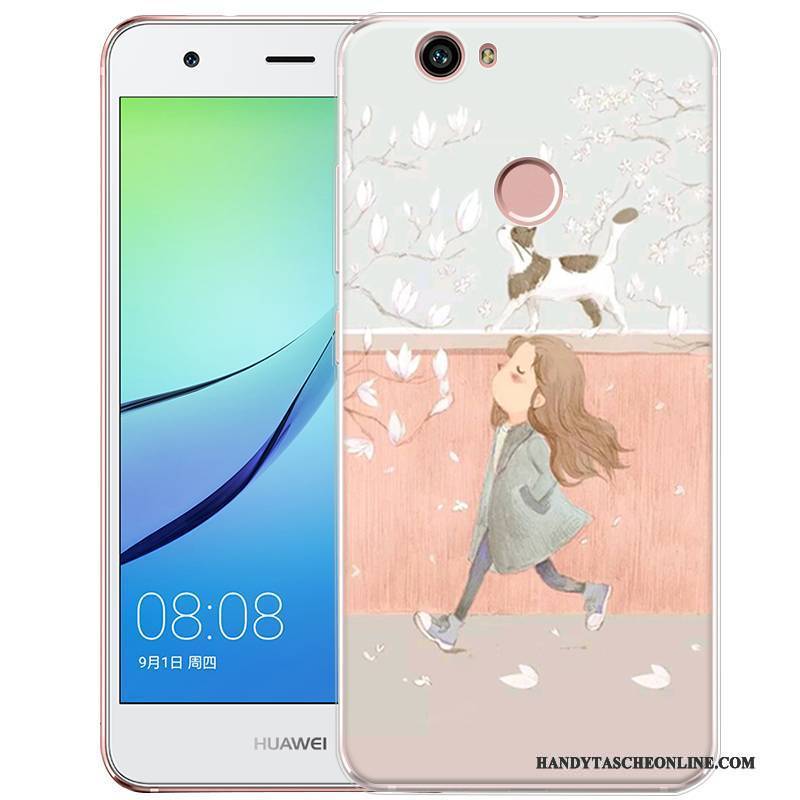 Hülle Huawei Nova Silikon Grün Lichtfarbe, Case Huawei Nova Gemalt Handyhüllen