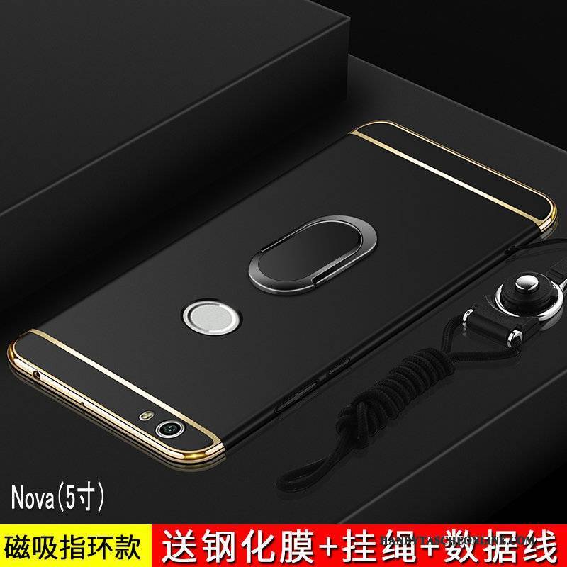 Hülle Huawei Nova Taschen Nubuck Gold, Case Huawei Nova Schutz Anti-sturz Jugend