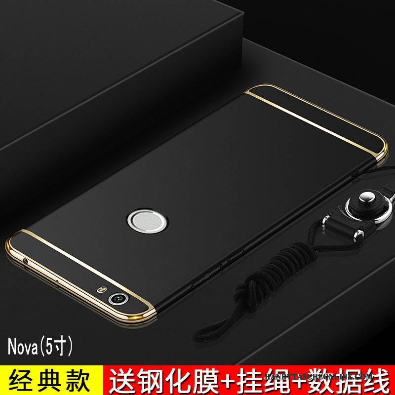 Hülle Huawei Nova Taschen Nubuck Gold, Case Huawei Nova Schutz Anti-sturz Jugend