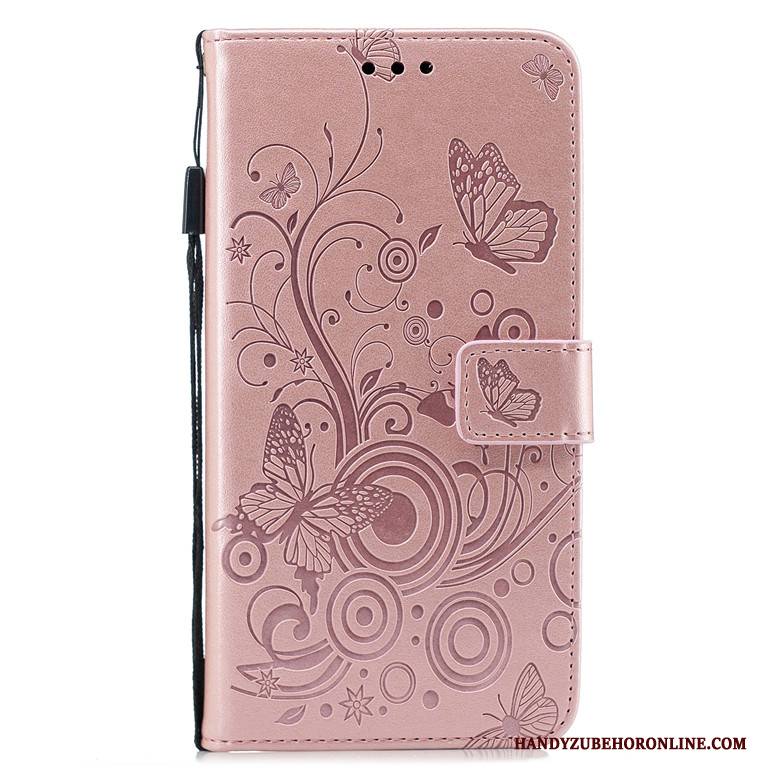 Hülle Huawei P Smart+ 2019 Folio Rot Anti-sturz, Case Huawei P Smart+ 2019 Lederhülle Handyhüllen