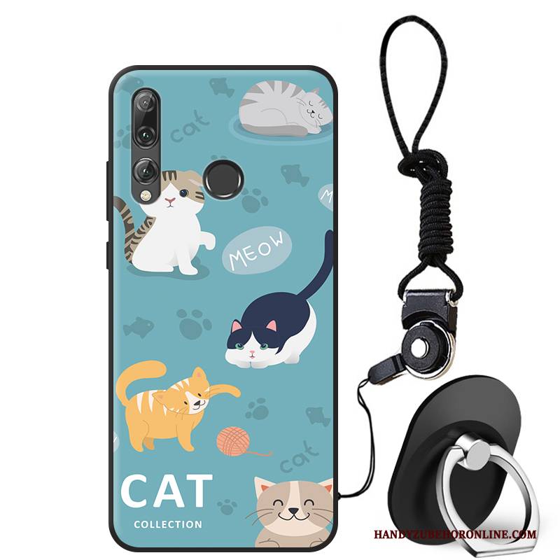 Hülle Huawei P Smart+ 2019 Karikatur Katzen Anti-sturz, Case Huawei P Smart+ 2019 Silikon Nette Handyhüllen