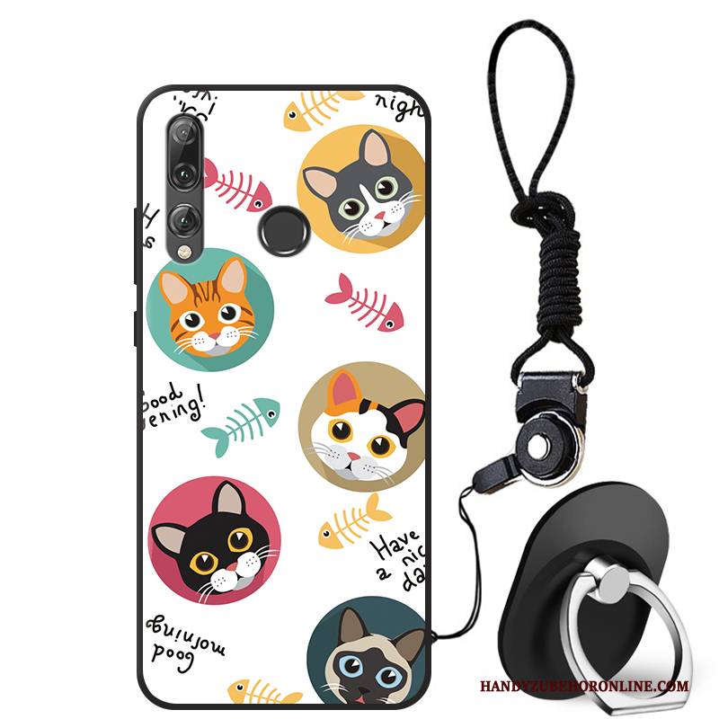 Hülle Huawei P Smart+ 2019 Karikatur Katzen Anti-sturz, Case Huawei P Smart+ 2019 Silikon Nette Handyhüllen