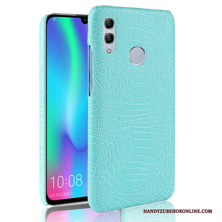 Hülle Huawei P Smart 2019 Kreativ Business Grün, Case Huawei P Smart 2019 Krokodilmuster Anti-sturz