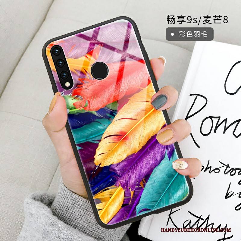 Hülle Huawei P Smart+ 2019 Schutz Membran Spiegel, Case Huawei P Smart+ 2019 Taschen Temperieren Glas