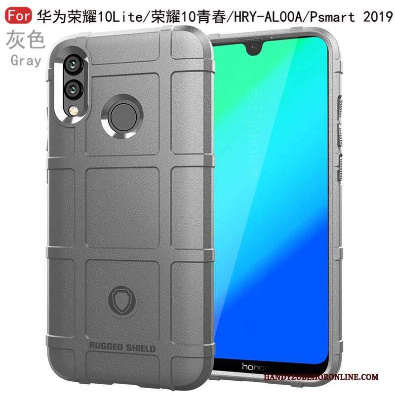 Hülle Huawei P Smart 2019 Silikon Jugend Anti-sturz, Case Huawei P Smart 2019 Weiche Blau Handyhüllen