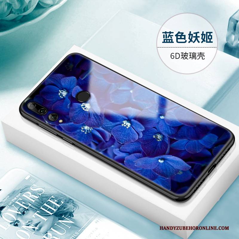 Hülle Huawei P Smart+ 2019 Taschen Handyhüllen Glas, Case Huawei P Smart+ 2019 Kreativ Persönlichkeit Anti-sturz